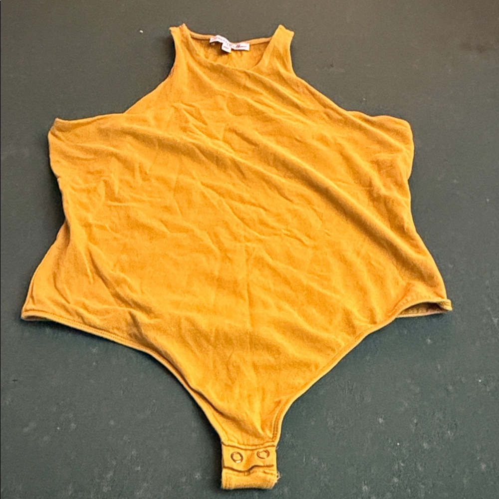 Express Mustard Yellow Women's Bodysuit. CAJA. # 4
